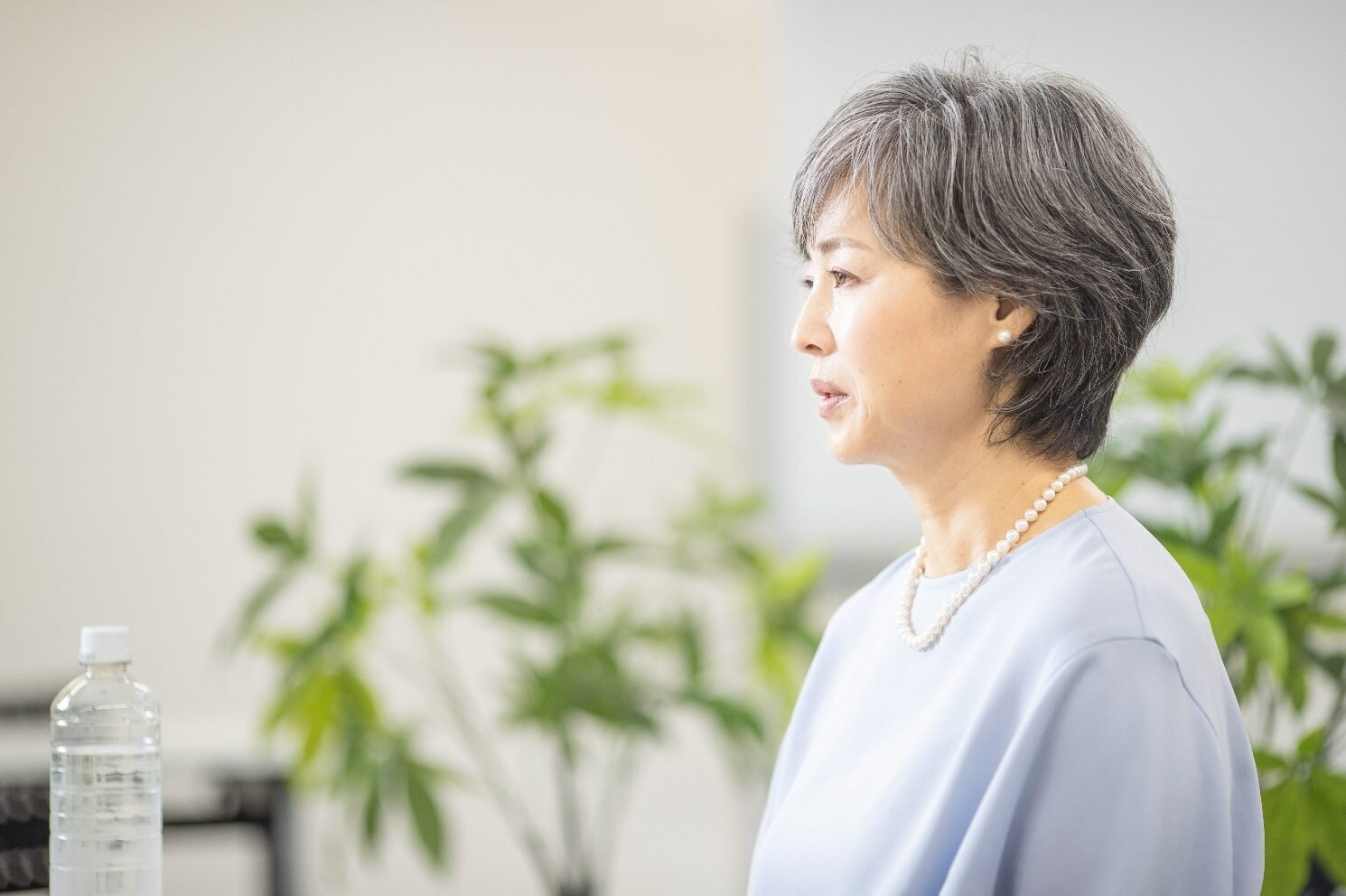 石原洋子さんのインタビュー写真