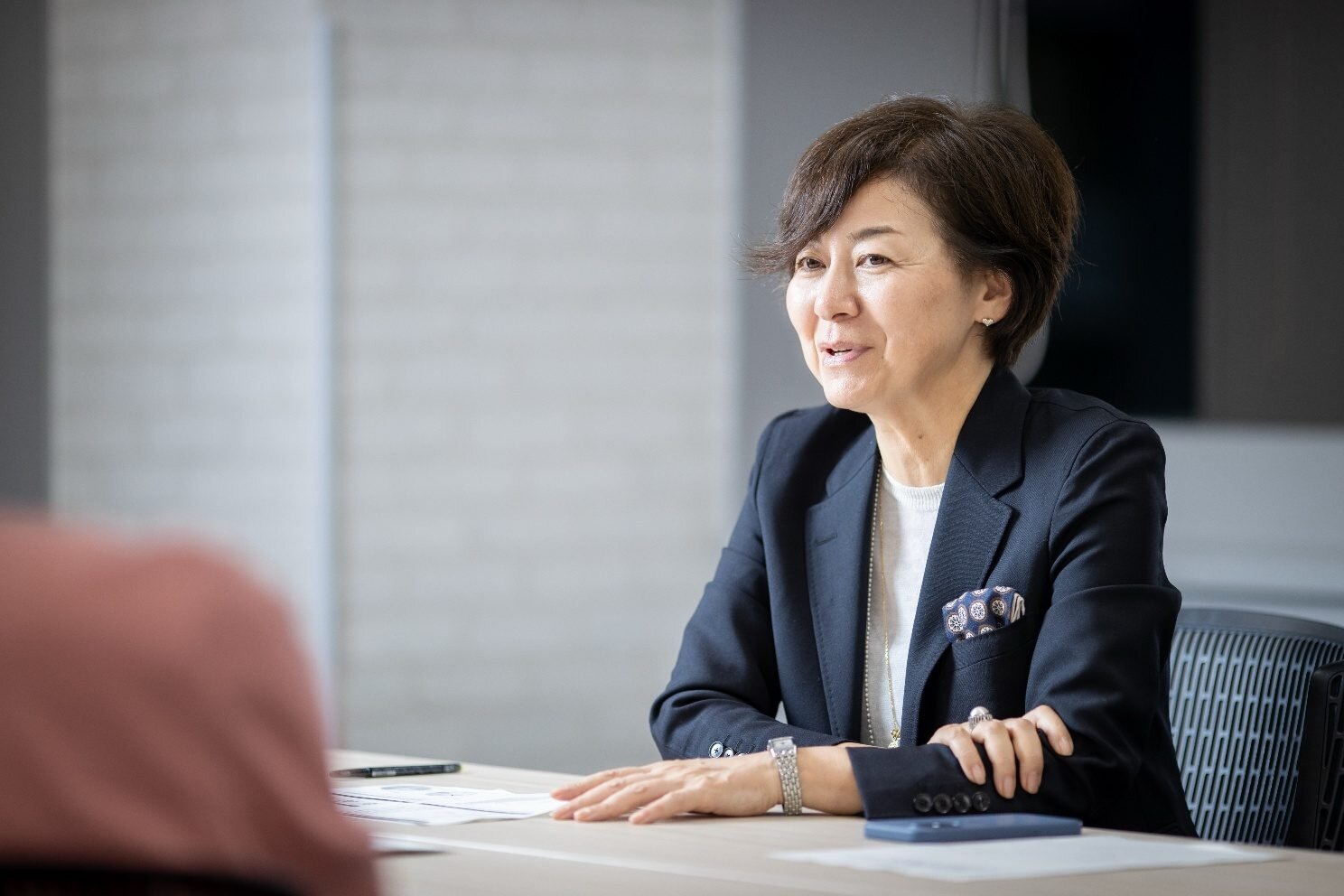 株式会社リクルートオフィスサポート様 インタビューの様子